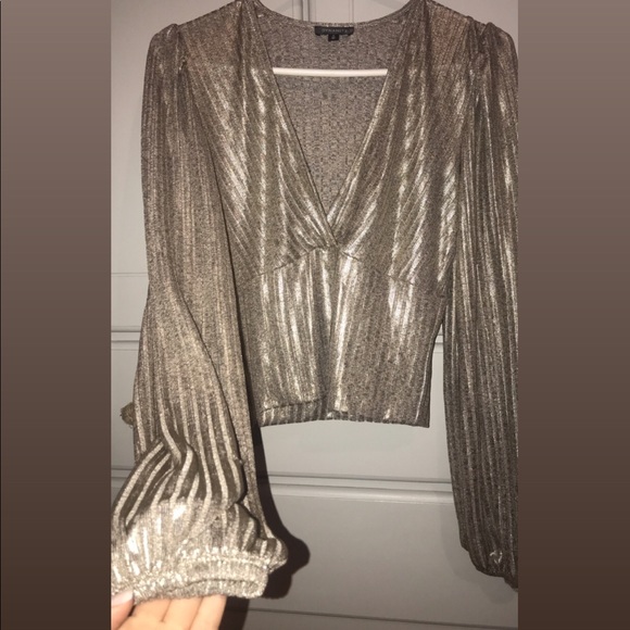 BRONZY METALLIC DYNAMITE TOP - Picture 1 of 8